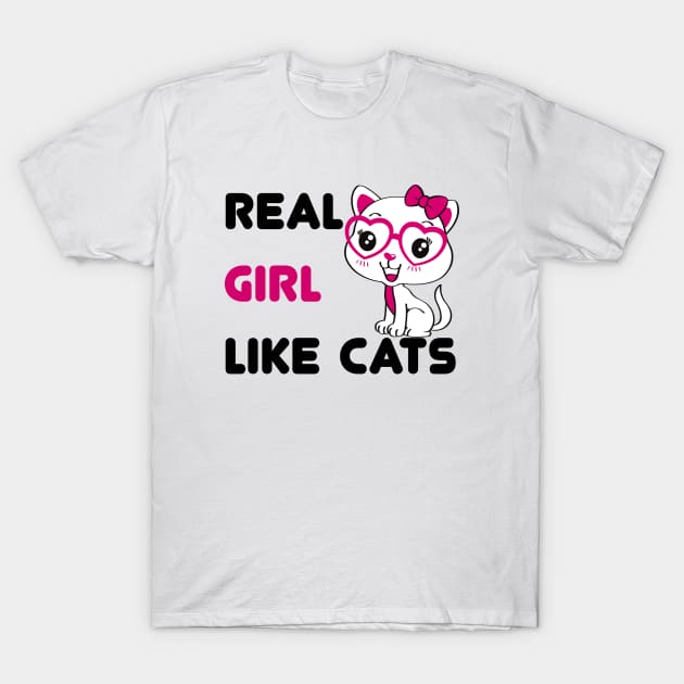 Real Men like Cats Dad Girl Cat day T-Shirt by Superior T-Shirt